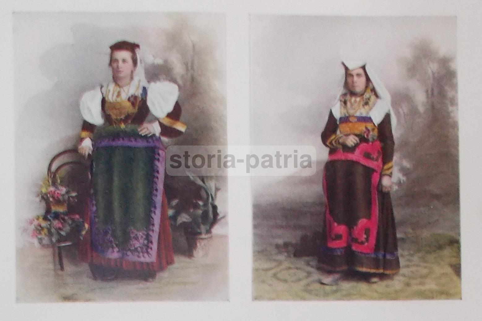 Arte Popolare, Costumi Femminili, Folklore, Antropologia, Paesane Molisane, Trombetta immagine 1