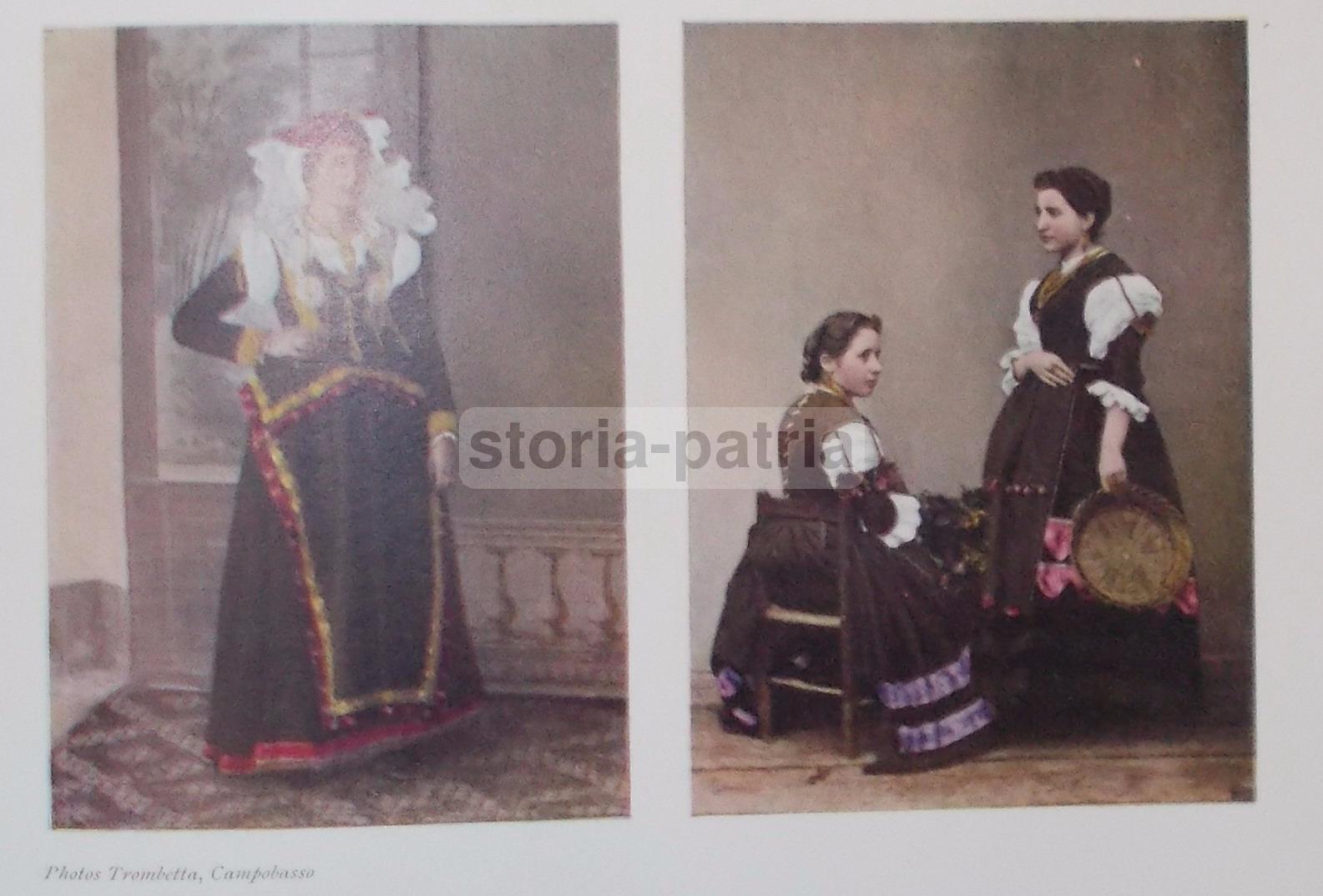Arte Popolare, Costumi Femminili, Folklore, Antropologia, Paesane Molisane, Trombetta immagine 1