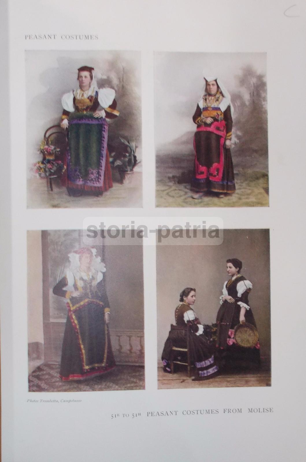 Arte Popolare, Costumi Femminili, Folklore, Antropologia, Paesane Molisane, Trombetta immagine 2
