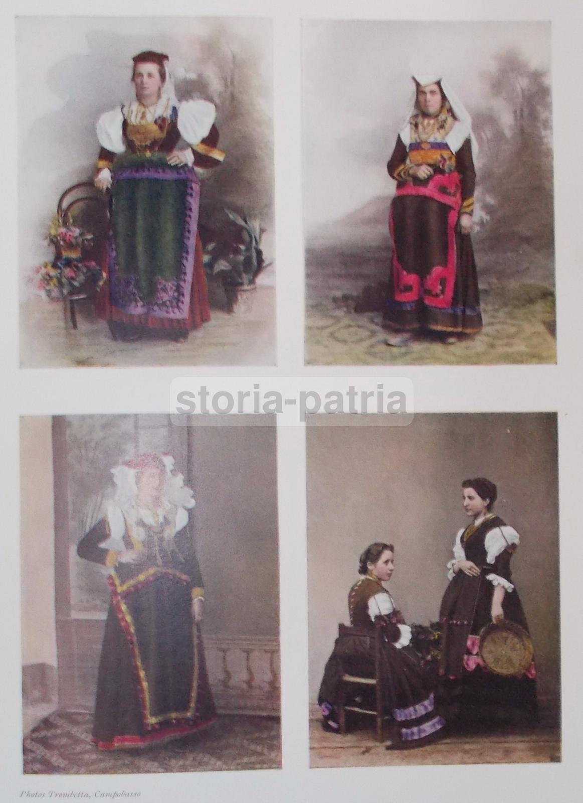 Arte Popolare, Costumi Femminili, Folklore, Antropologia, Paesane Molisane, Trombetta immagine 3