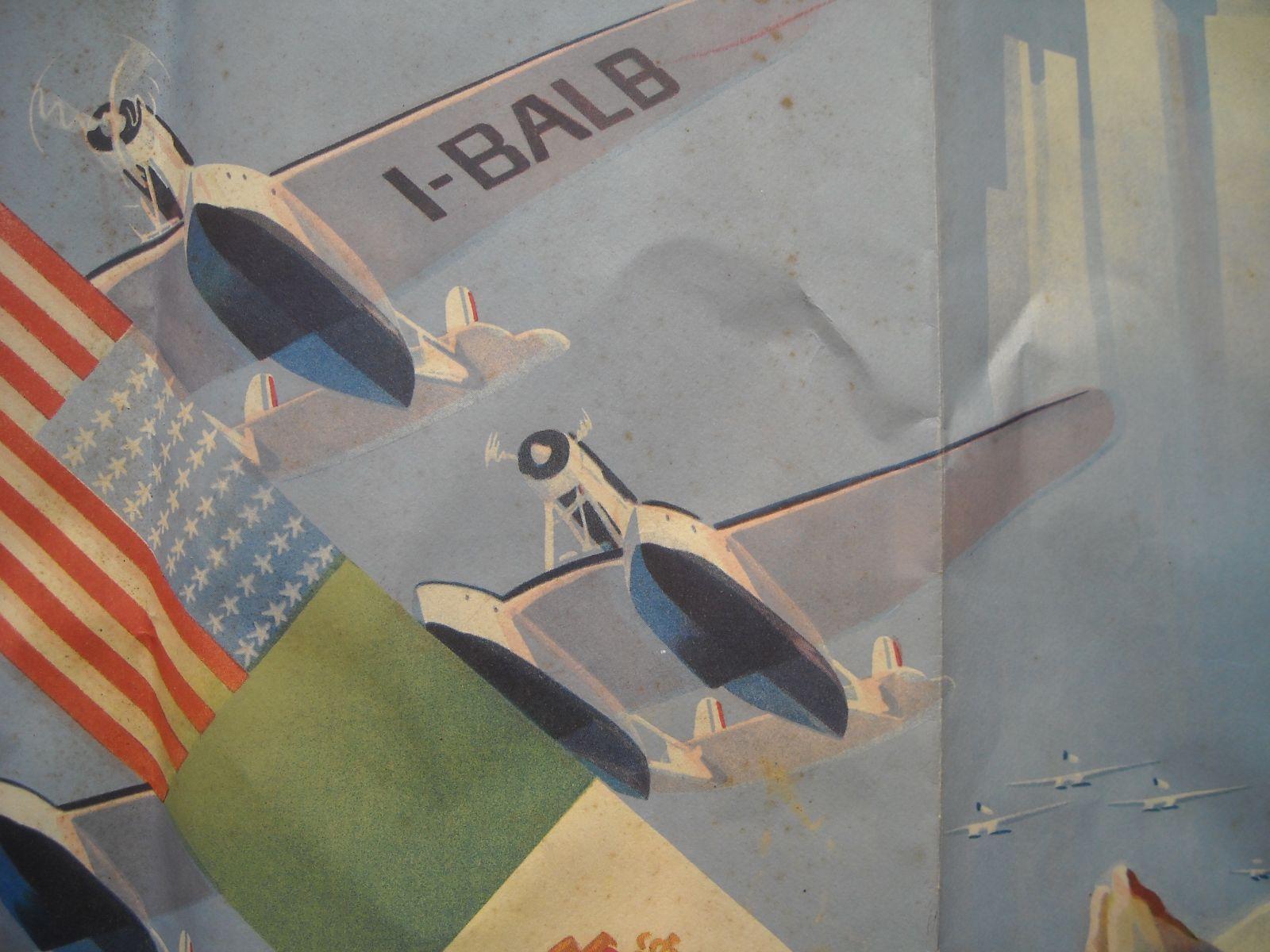 Aviazione, Aeronautica, Viaggi, Crociera Atlantica, Trasvolata Di Balbo, Futurismo immagine 1