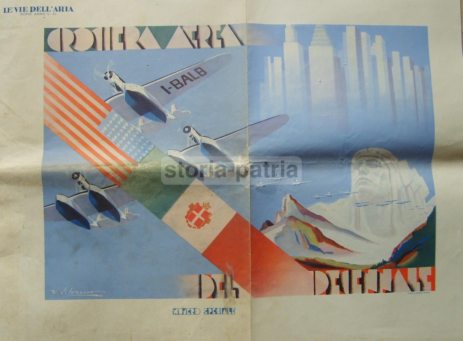 Aviazione, Aeronautica, Viaggi, Crociera Atlantica, Trasvolata Di Balbo, Futurismo immagine 4