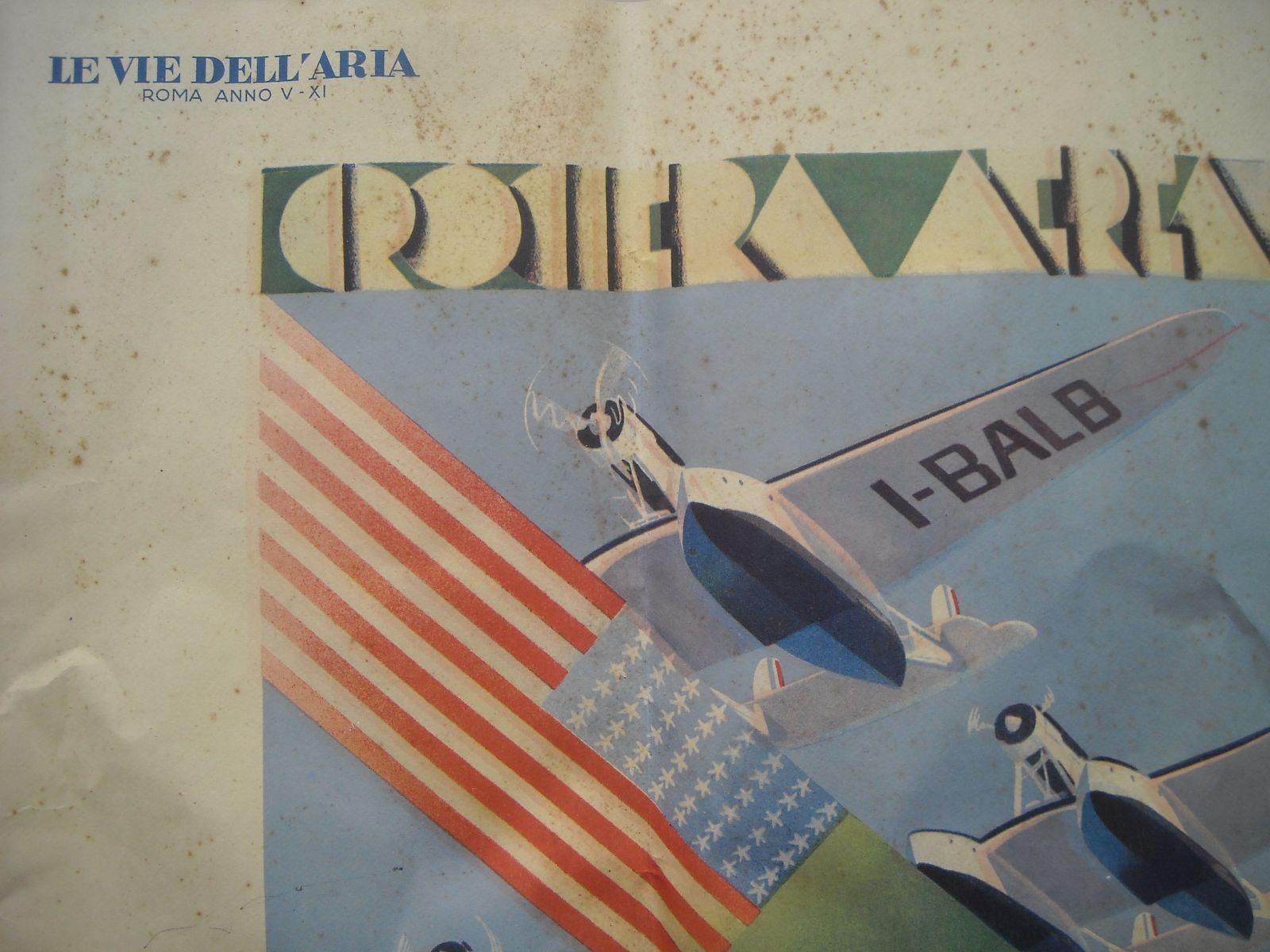 Aviazione, Aeronautica, Viaggi, Crociera Atlantica, Trasvolata Di Balbo, Futurismo immagine 6