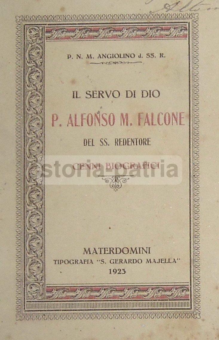 Basilicata, Vietri, Flumeri, Pagani, Caposele, Balvano, Antica Opera Devozionale, 1923 immagine 1