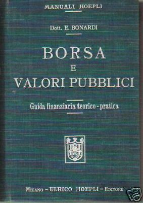 Borsa E Valori Pubblici, Economia, Interessante Hoepli immagine 1