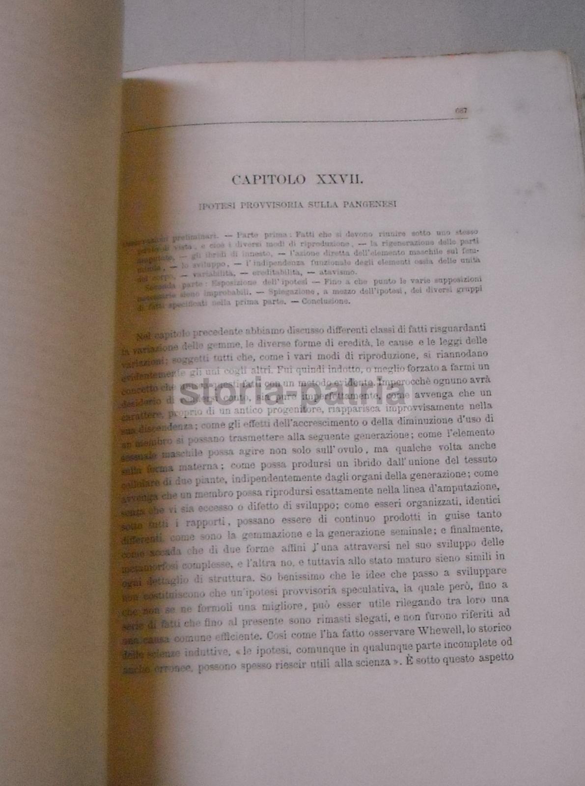 Botanica, Zoologia, Animali Domestici, Variabilita, Incroci, Sessualita, Darwin immagine 2