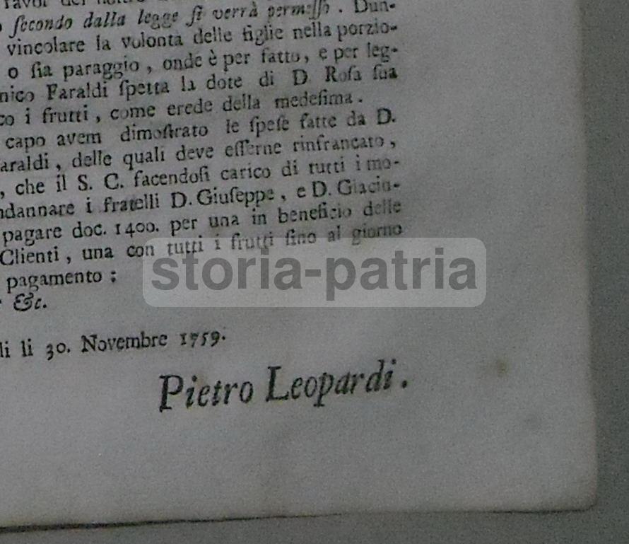 Calabria, Giuridica, Notariato, Severini, Faraldi, Leopardi, Rara Antica Allegazione immagine 4