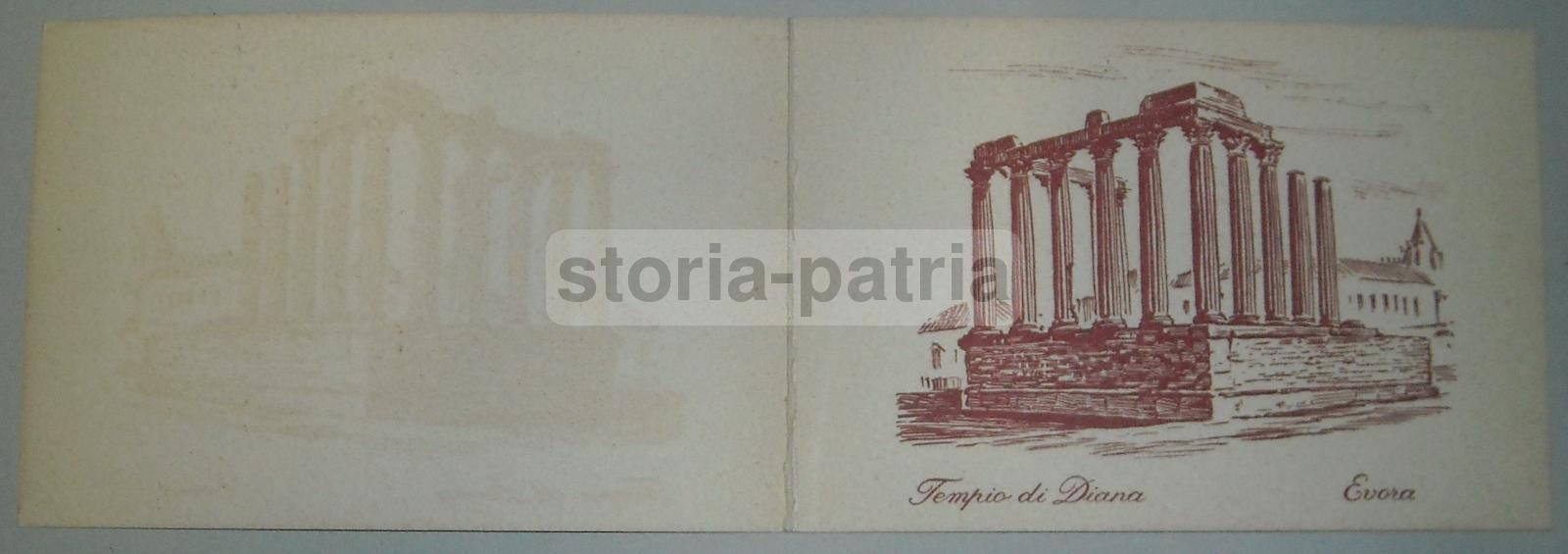 Casa Reale Sabauda, Umberto Di Savoia, Pieghevole d'Epoca, Da Collezione, Evora, 1962 immagine 3