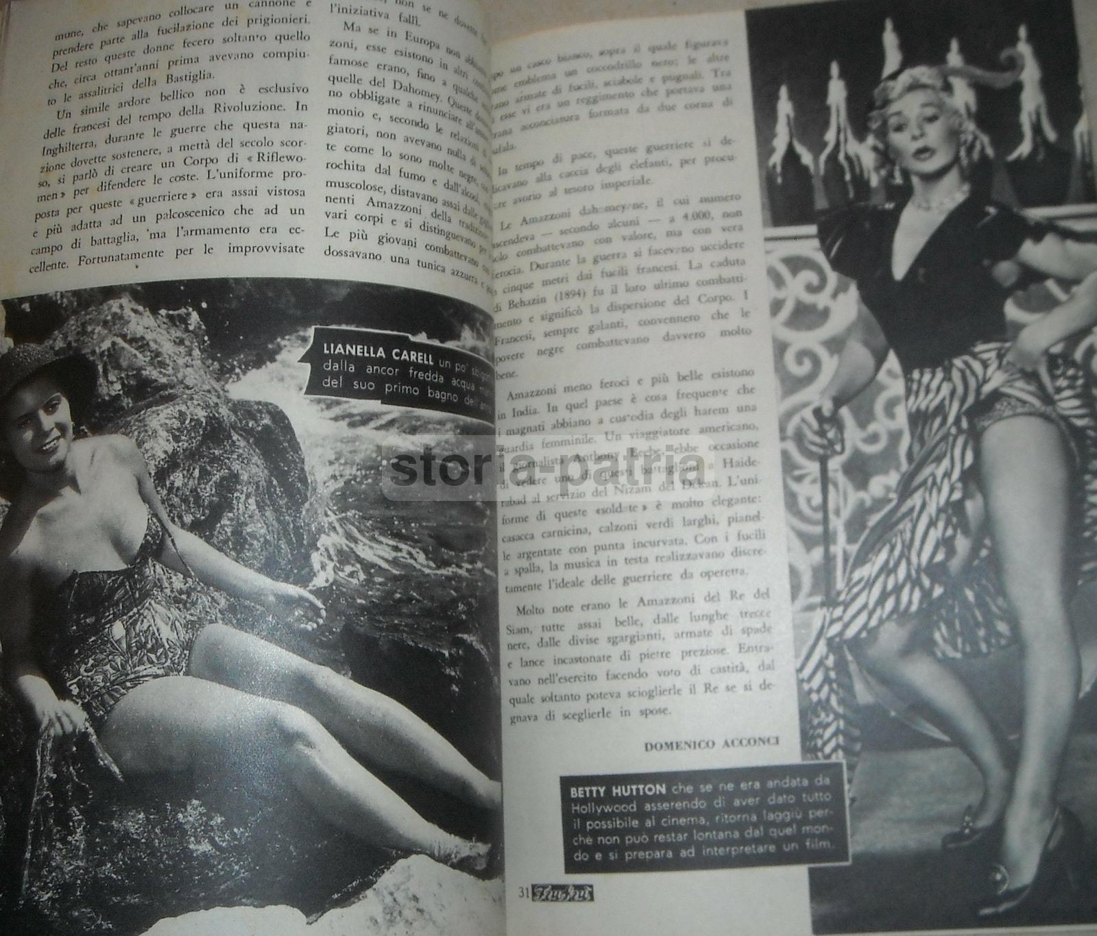 Cinema, Cinematografia, Attrici, Erotismo, Sensualita, Cronaca Rosa, Rotocalco, Frufru immagine 7