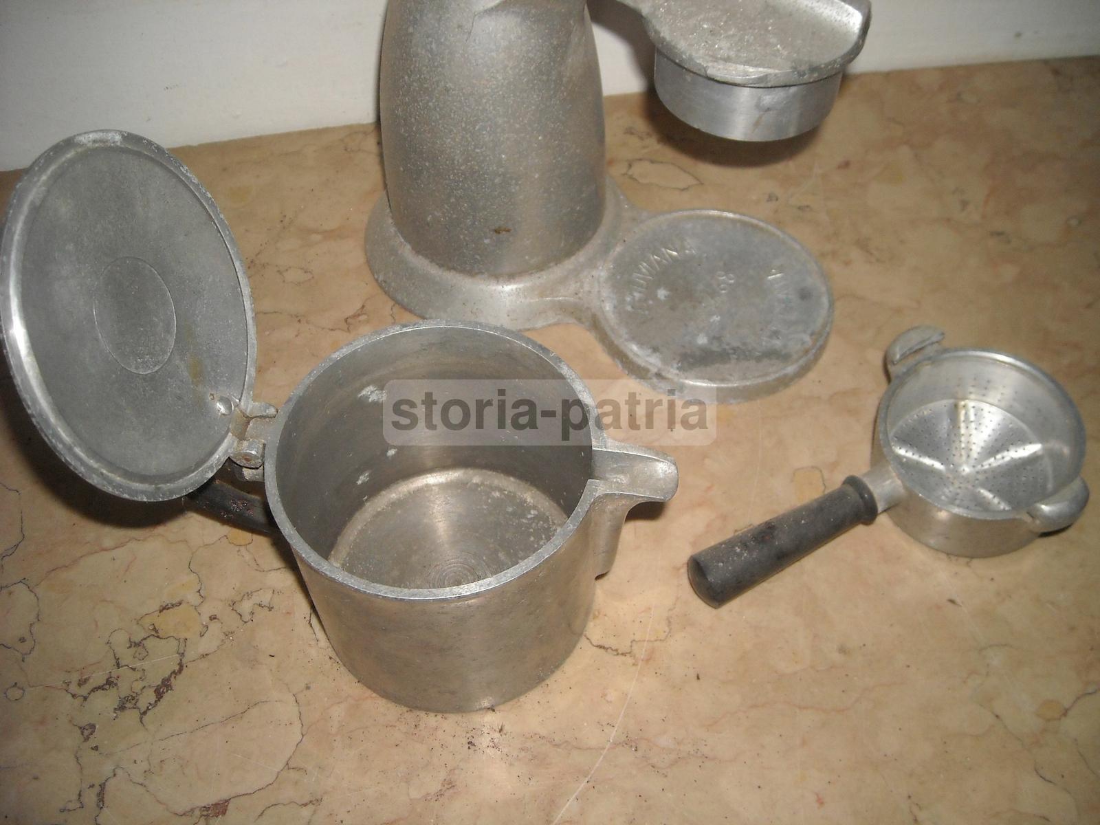 Cucina, Caffe, Caffettiera d'Epoca, Decorativa, Da Collezione, Brevetto Vesuviana immagine 7