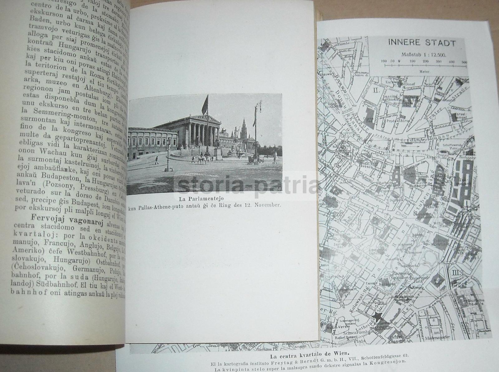 Esperanto, Congresso Di Vienna, 1924, Antica Edizione Illustrata, Guida E Programma immagine 3