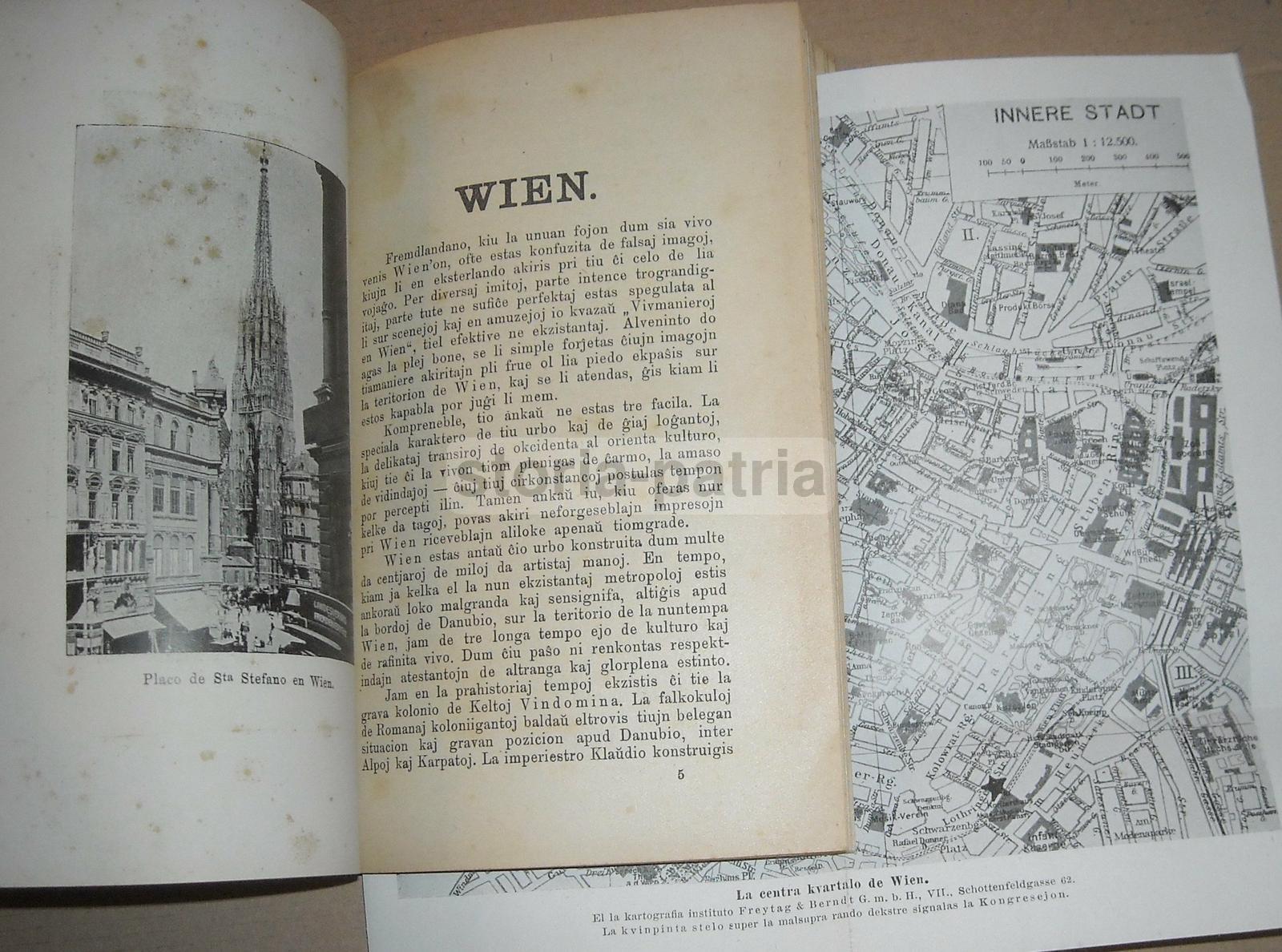 Esperanto, Congresso Di Vienna, 1924, Antica Edizione Illustrata, Guida E Programma immagine 4
