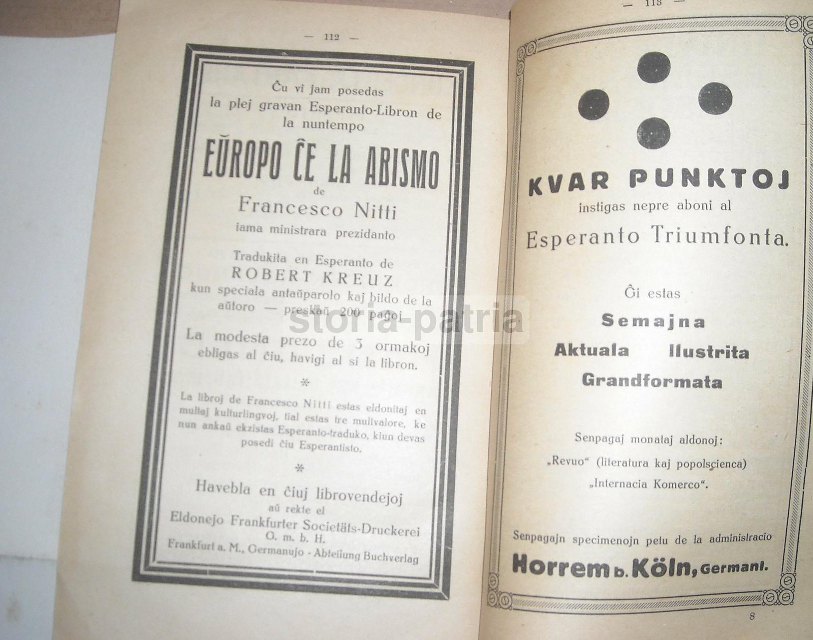 Esperanto, Congresso Di Vienna, 1924, Antica Edizione Illustrata, Guida E Programma immagine 6