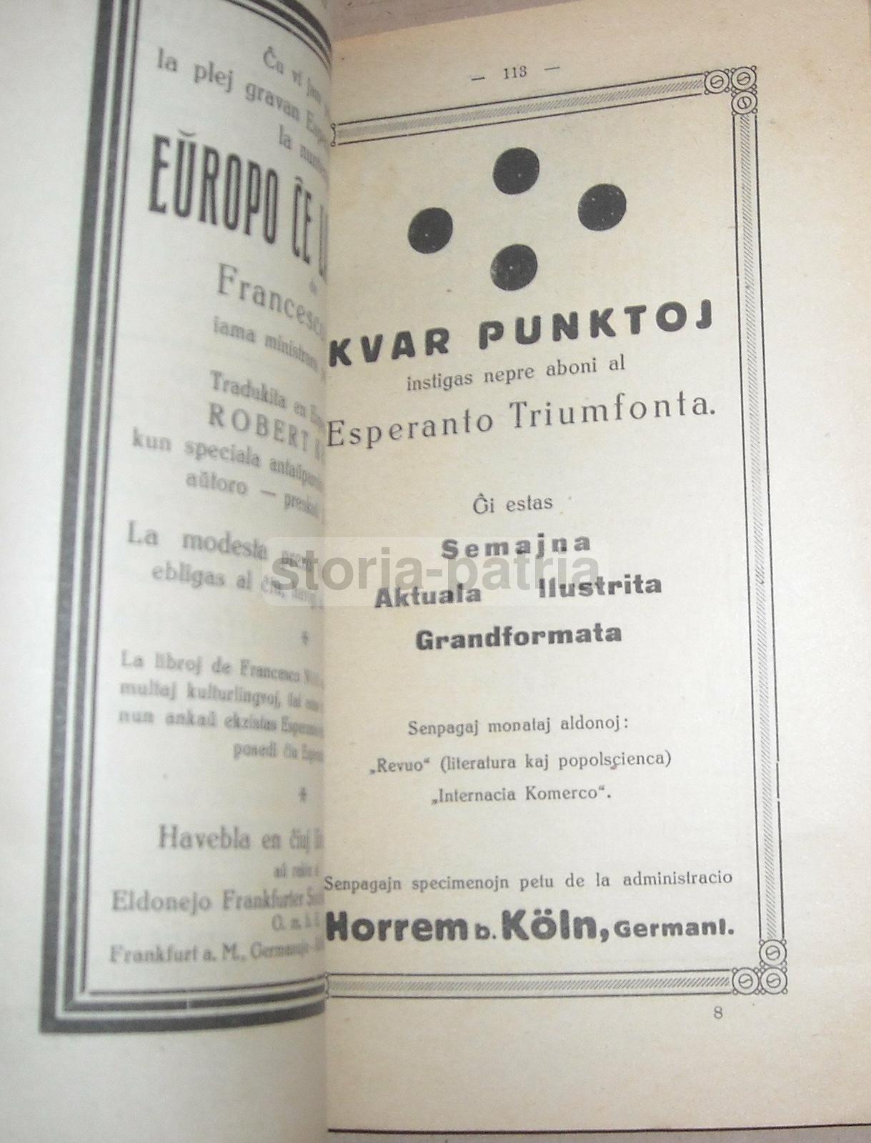 Esperanto, Congresso Di Vienna, 1924, Antica Edizione Illustrata, Guida E Programma immagine 20