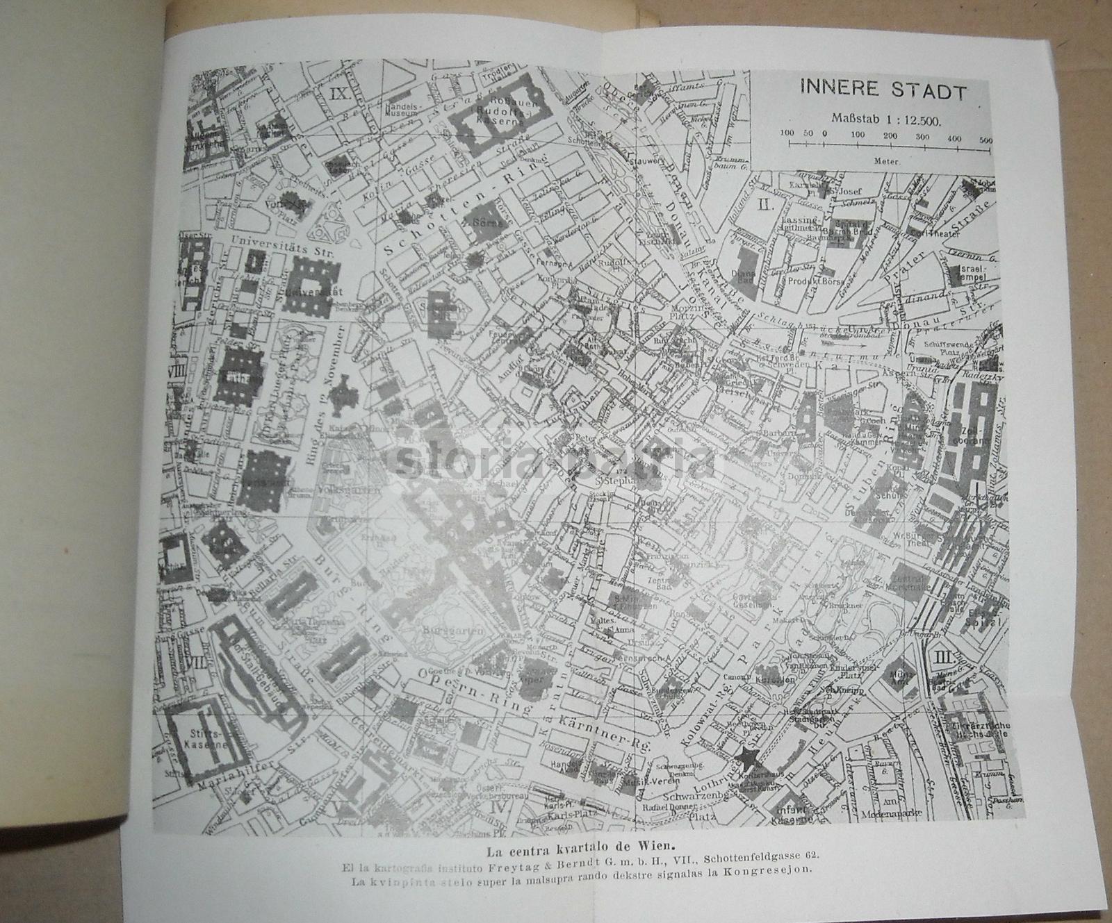 Esperanto, Congresso Di Vienna, 1924, Antica Edizione Illustrata, Guida E Programma immagine 22