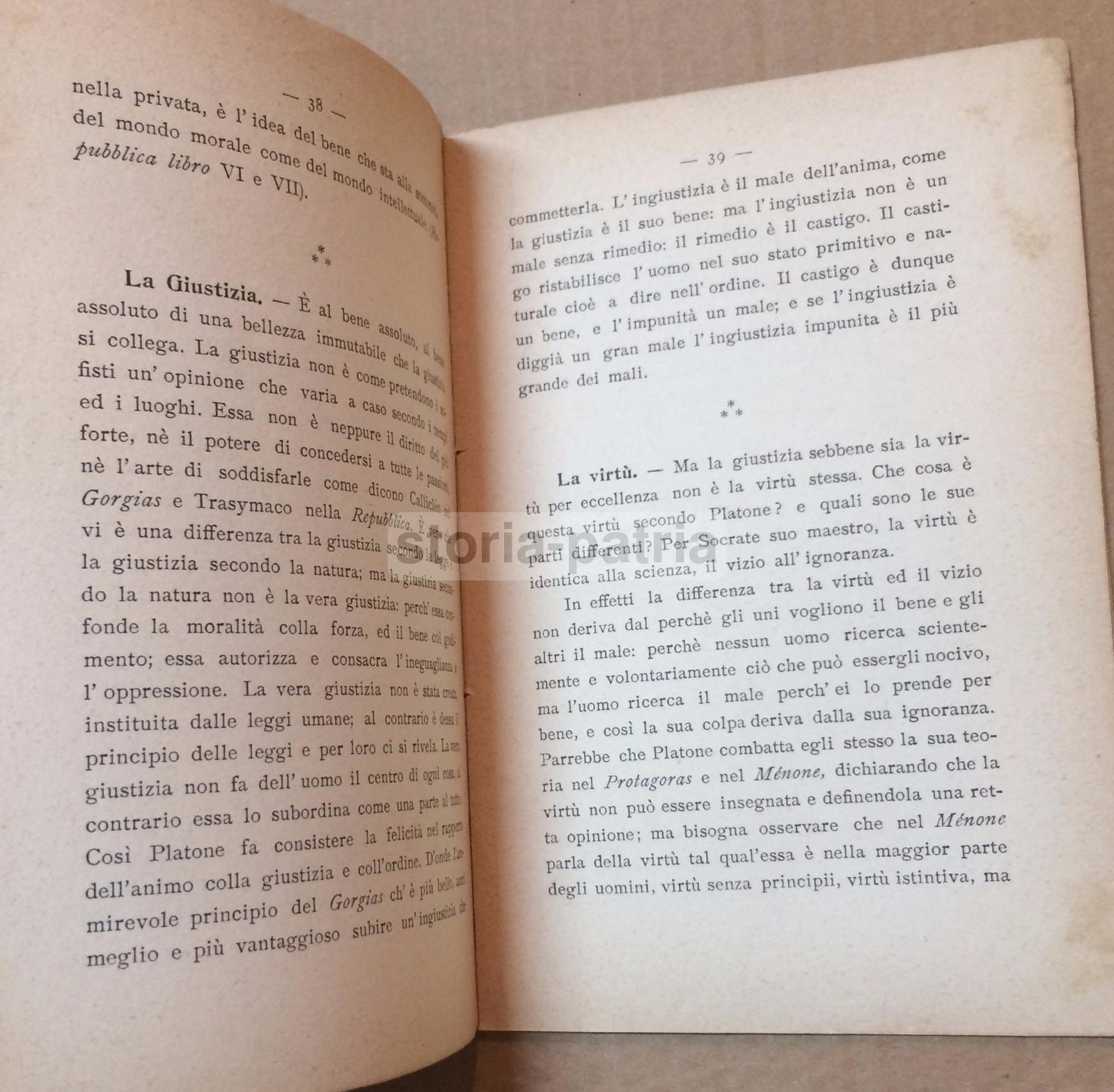 Filosofia, Platone, Dialoghi, Morale, Virtu, Fisica, Anima, Politica Estetica, Poggi immagine 2
