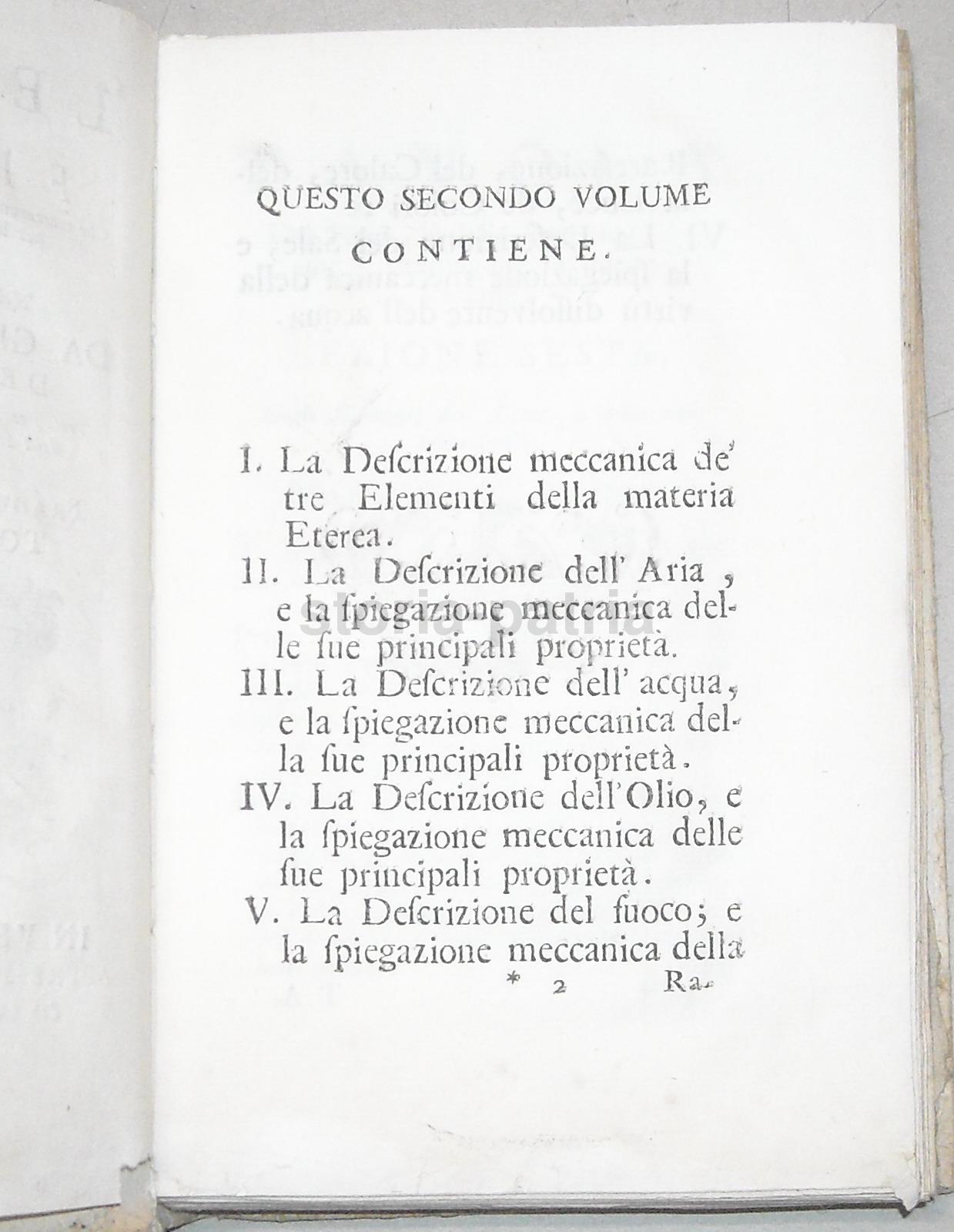 Fisica, Chimica, Aria, Acqua, Olio, Fuoco, Luce, Calore, Sale, Bella Antica Edizione, 1743 immagine 6