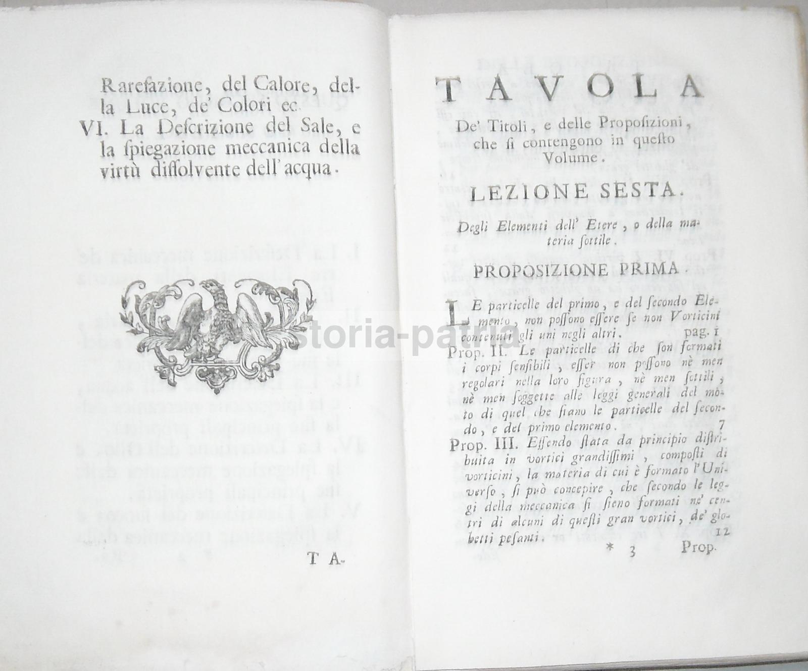Fisica, Chimica, Aria, Acqua, Olio, Fuoco, Luce, Calore, Sale, Bella Antica Edizione, 1743 immagine 7
