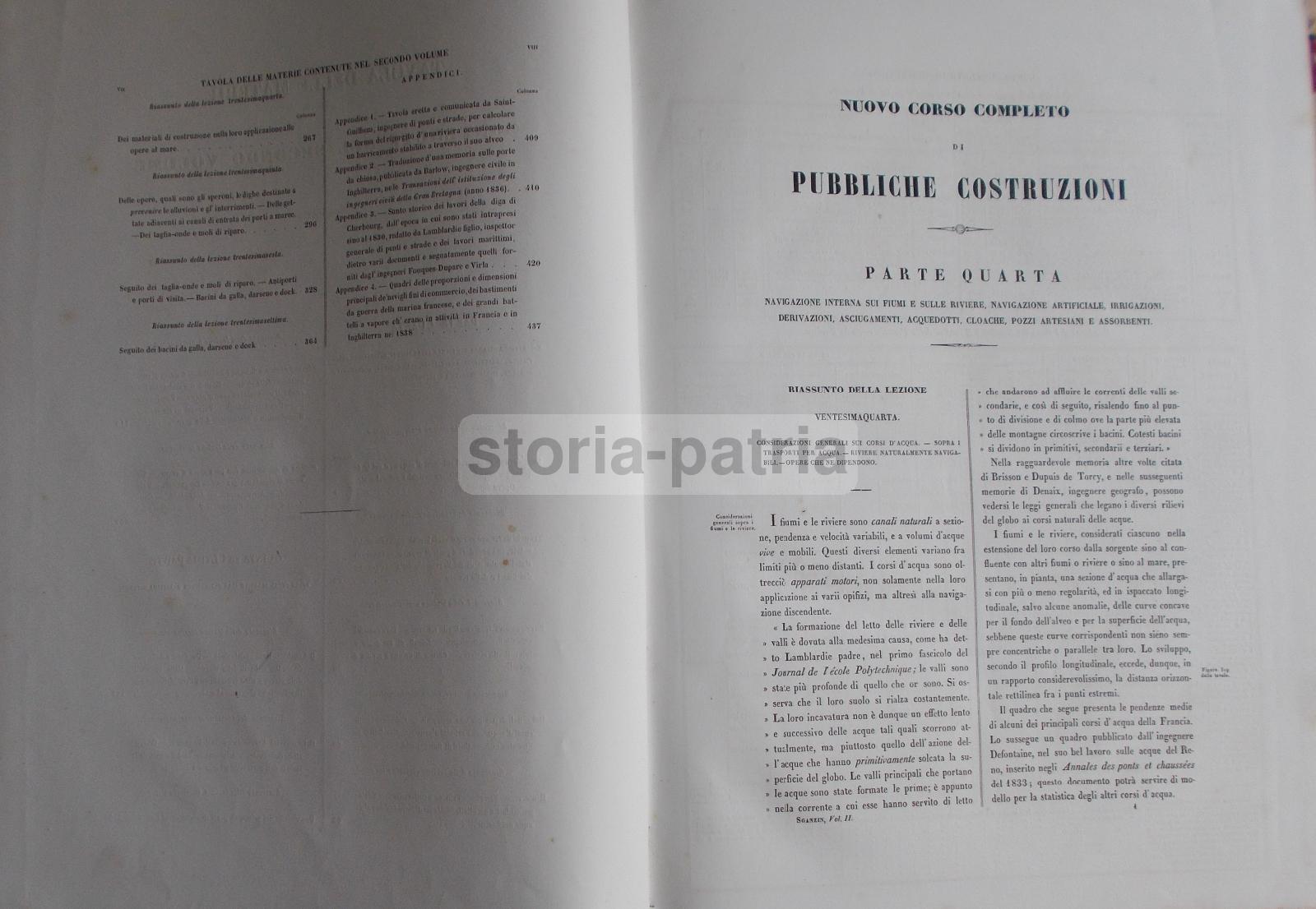 Ingegneria, Costruzioni, Reibell, Sganzin, Navigazione, Porti, Acque, Fiumi, Darsene, 800 immagine 12