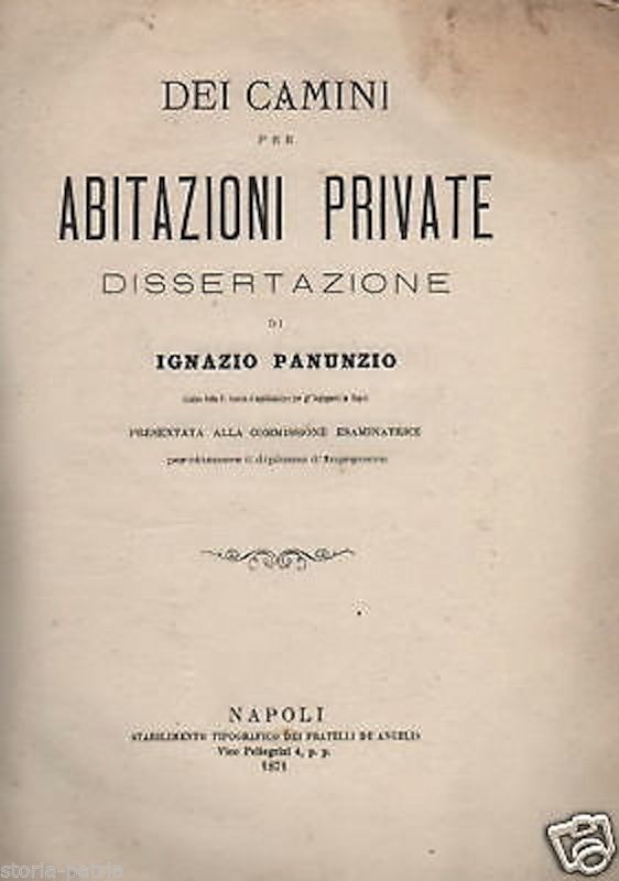 Ingegneria, Edilizia, Camini Per Abitazioni, Panunzio, Igiene, Riscaldamento, Lau, 800 immagine 1