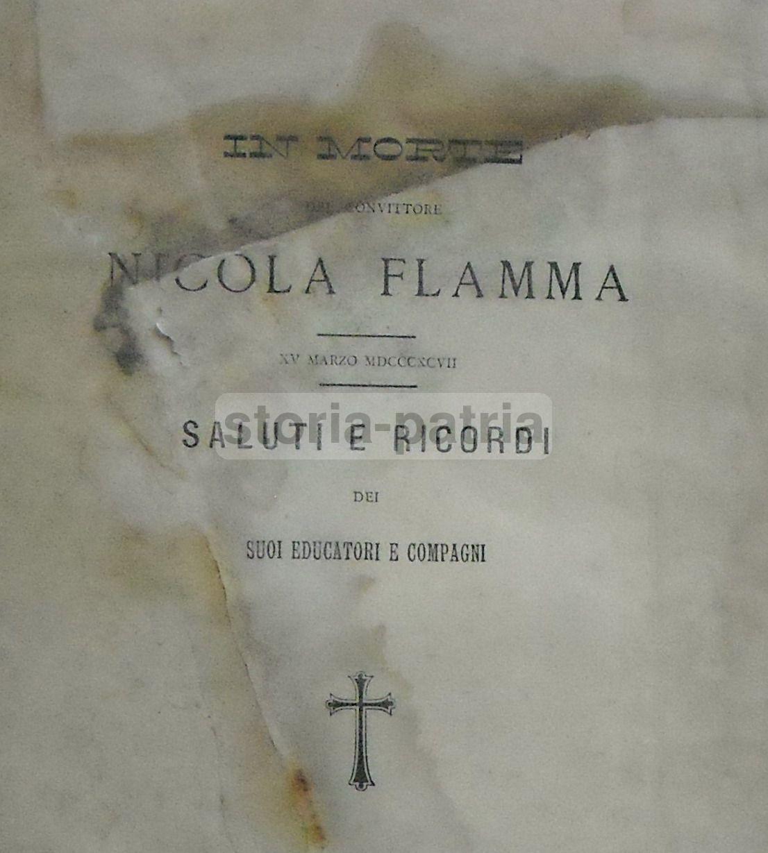 Irpinia, Frigento, Flamma, Antico Necrologio, Convitto Parzanese, Maffia, Sarni, Ciani immagine 1