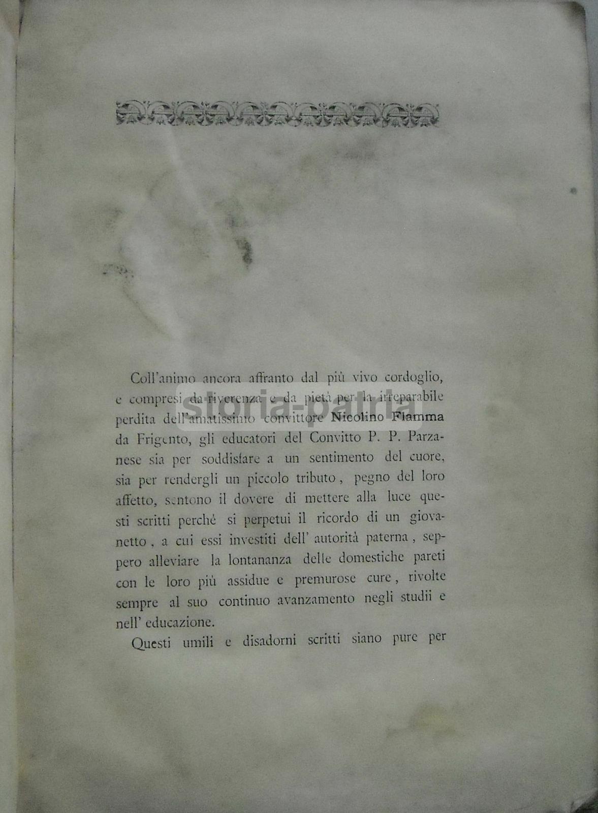 Irpinia, Frigento, Flamma, Antico Necrologio, Convitto Parzanese, Maffia, Sarni, Ciani immagine 3