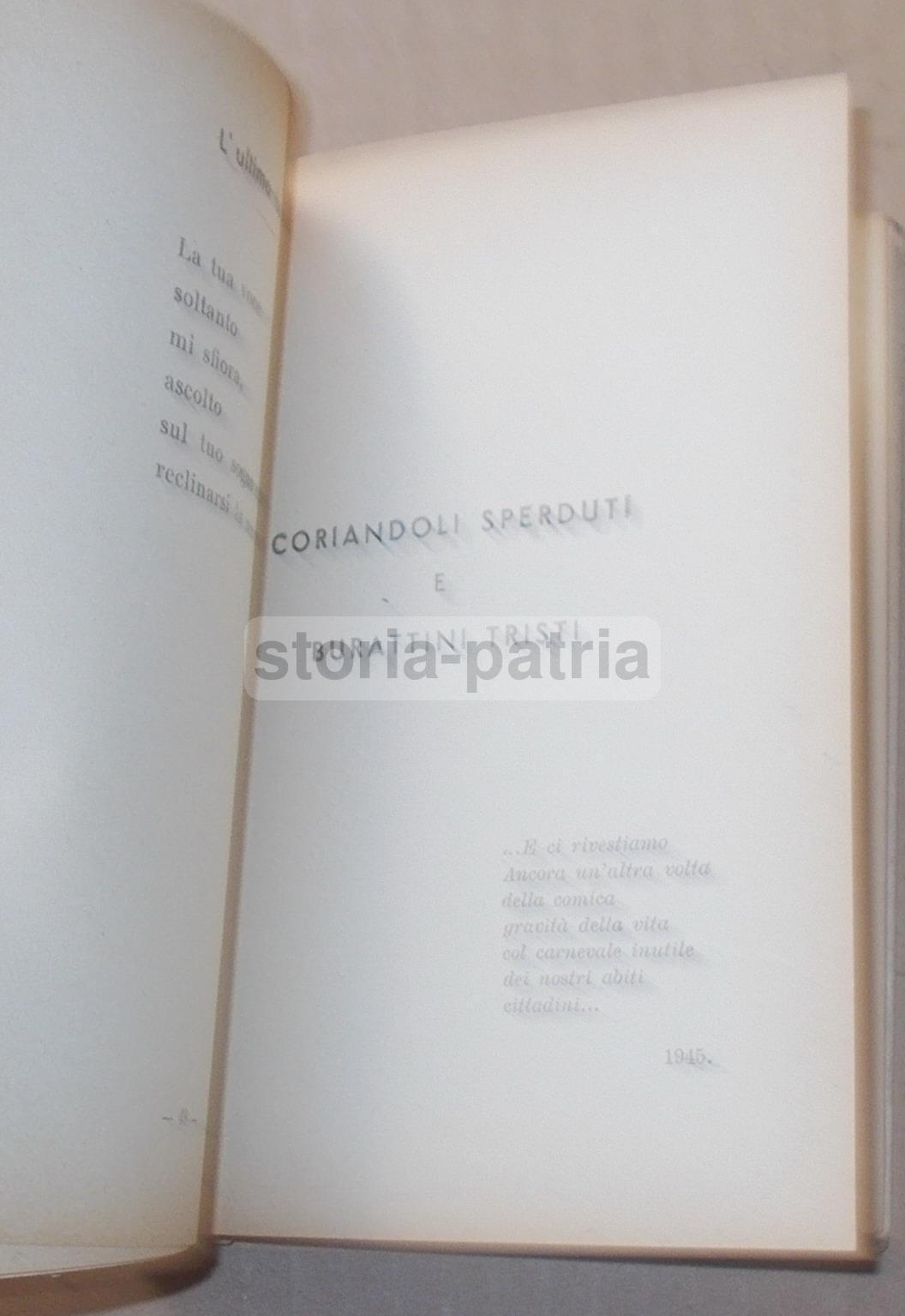 Letteratura, Poesia, Sabatini, Volume d'Epoca, Raccolta Di Componimenti Poetici, 1945 immagine 2