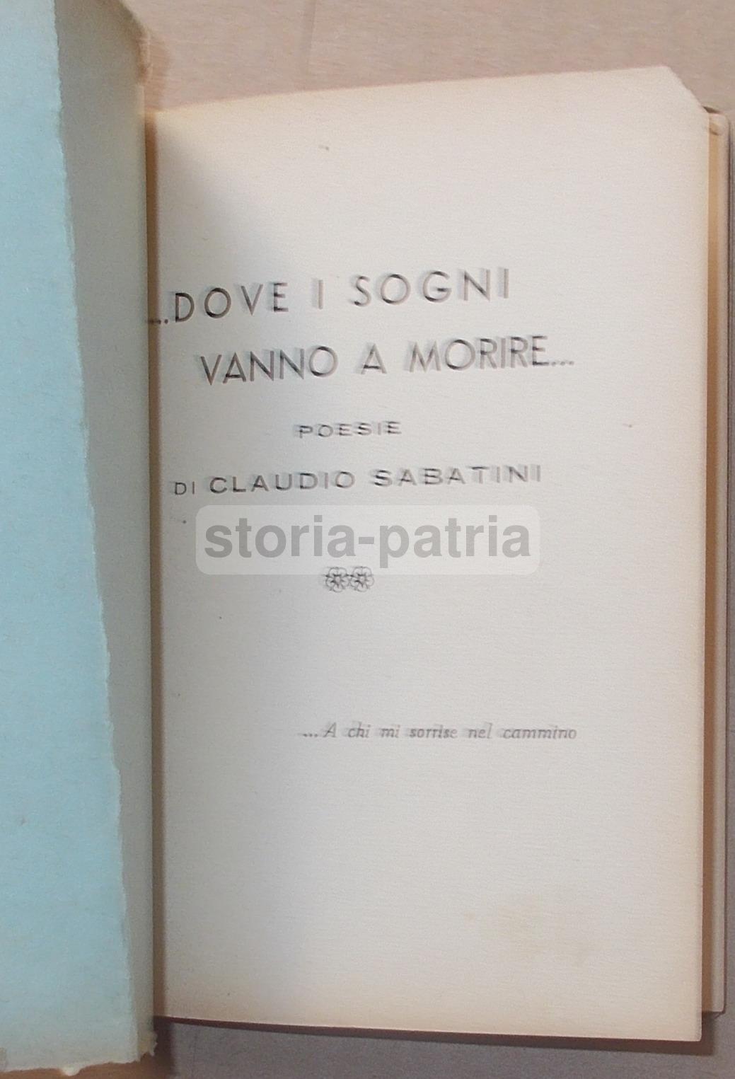 Letteratura, Poesia, Sabatini, Volume d'Epoca, Raccolta Di Componimenti Poetici, 1945 immagine 4