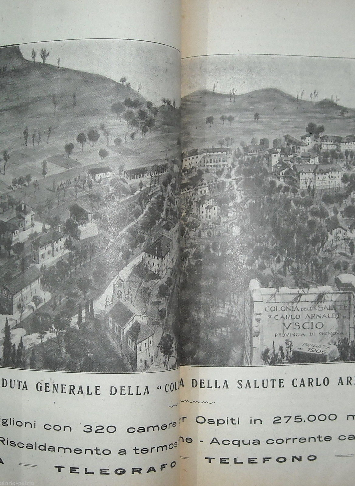 Liguria, Genova, Uscio, Medicina, Igiene, Salute, Colonia Arnaldi, Cucina, Terapie, 1925 immagine 1