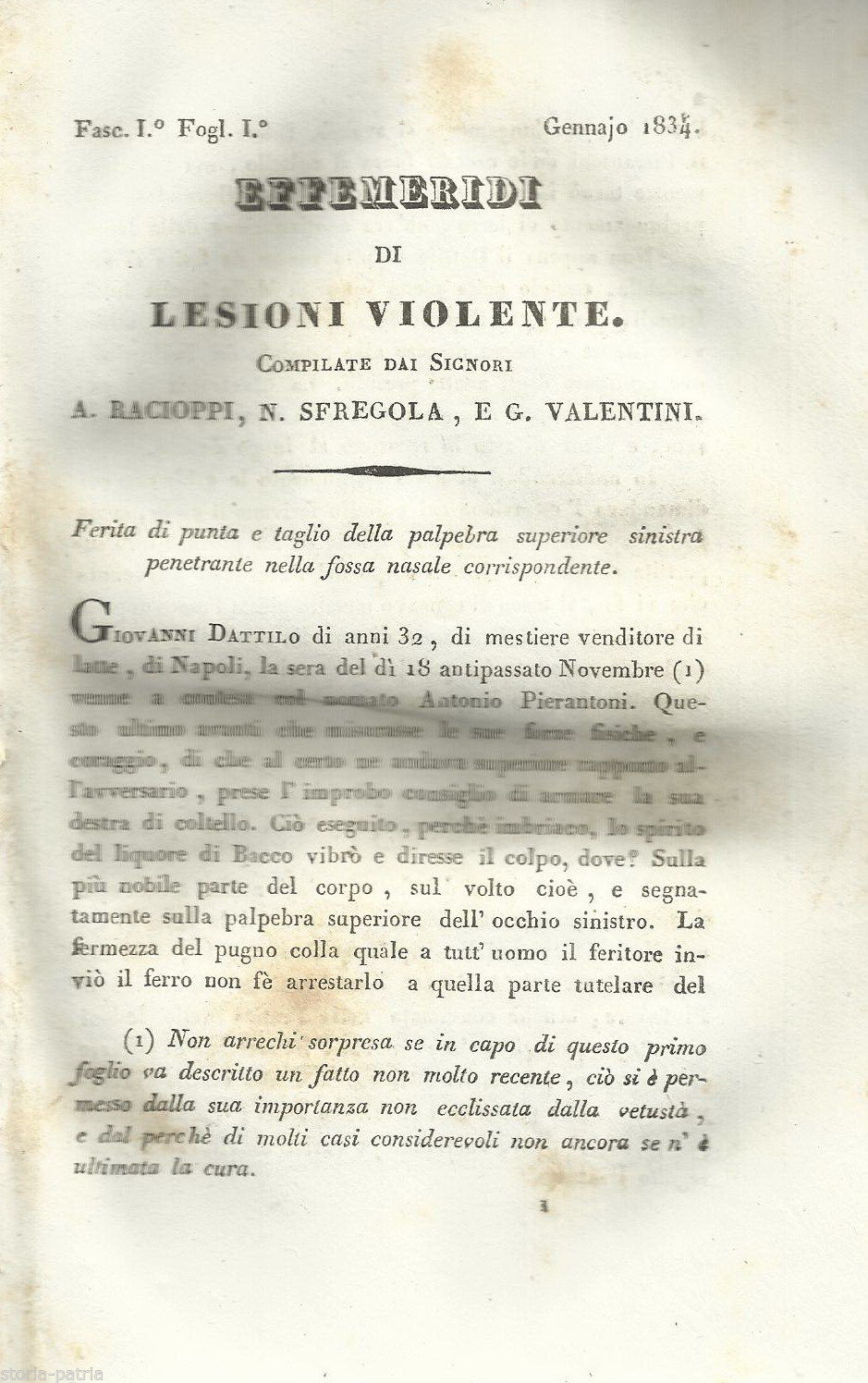 Medicina, Chirurgia, Lesioni Violente, Napoli, Racioppi, Sfregola, Valentini, Rarita immagine 1