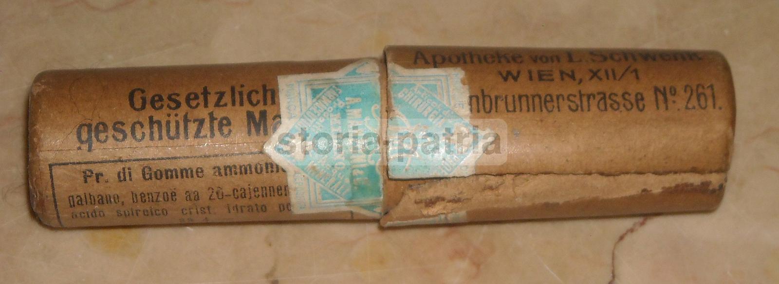 Medicina, Farmacia, Antica Pubblicitaria Farmaceutica, Garza, Pflaster, Schwenk, Wien immagine 2