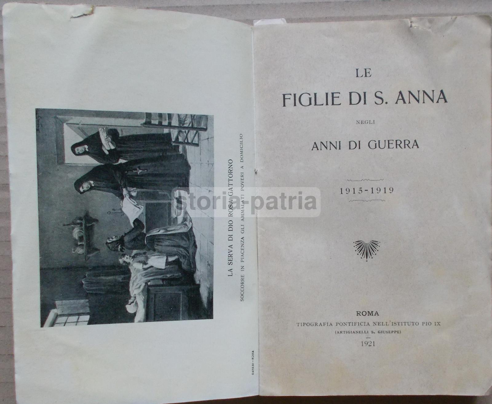 Militaria, Grande Guerra, Storia Locale, Figlie Di S Anna, Gattorno, Piacenza, Colera immagine 1