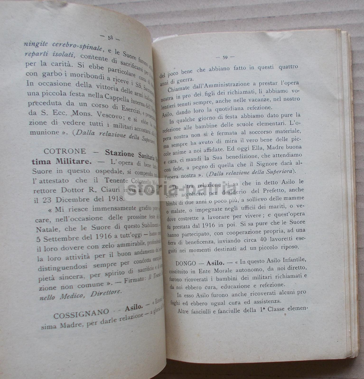 Militaria, Grande Guerra, Storia Locale, Figlie Di S Anna, Gattorno, Piacenza, Colera immagine 3