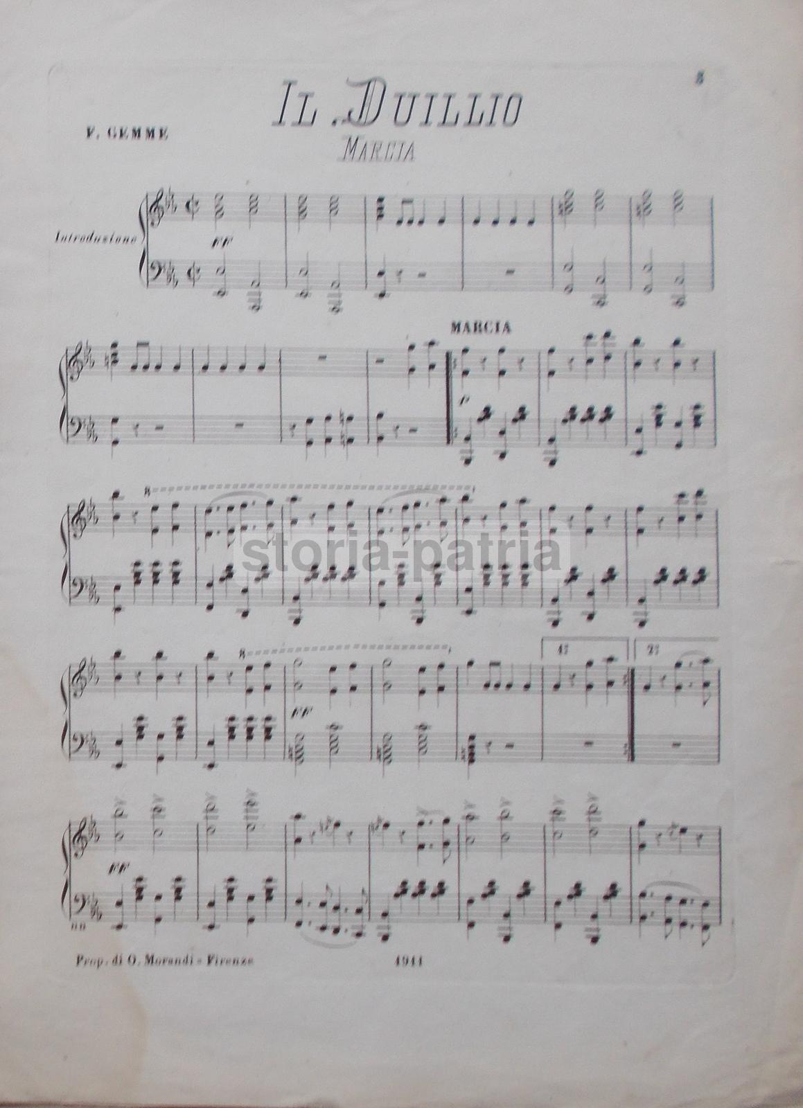 Musica, Militaria, 50 Fanteria, Navigazione, Marina Militare, Nave Duilio, Morandi immagine 2
