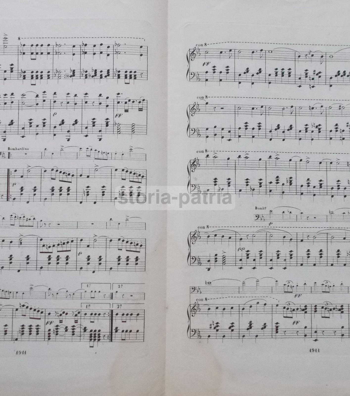 Musica, Militaria, 50 Fanteria, Navigazione, Marina Militare, Nave Duilio, Morandi immagine 3