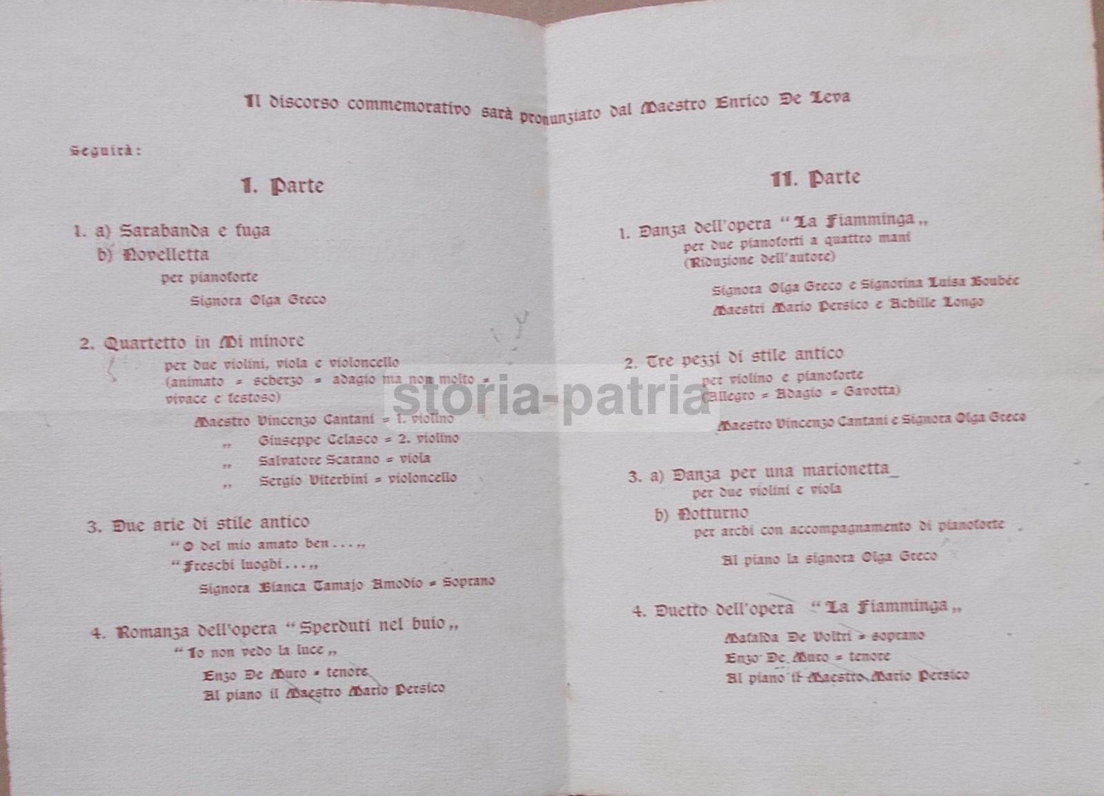 Napoli, Musica, Concerto, Compagnia Degli Illusi, Donaudy, Viterbini Violoncello, 1926 immagine 1