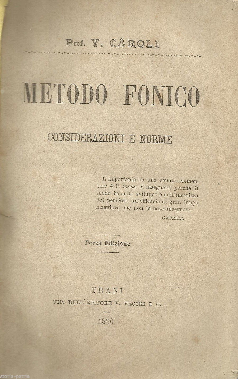 Pedagogia, Linguistica, Lettura, Scrittura, Metodo Fonico, Caroli, Bari, Rara Edizione immagine 1