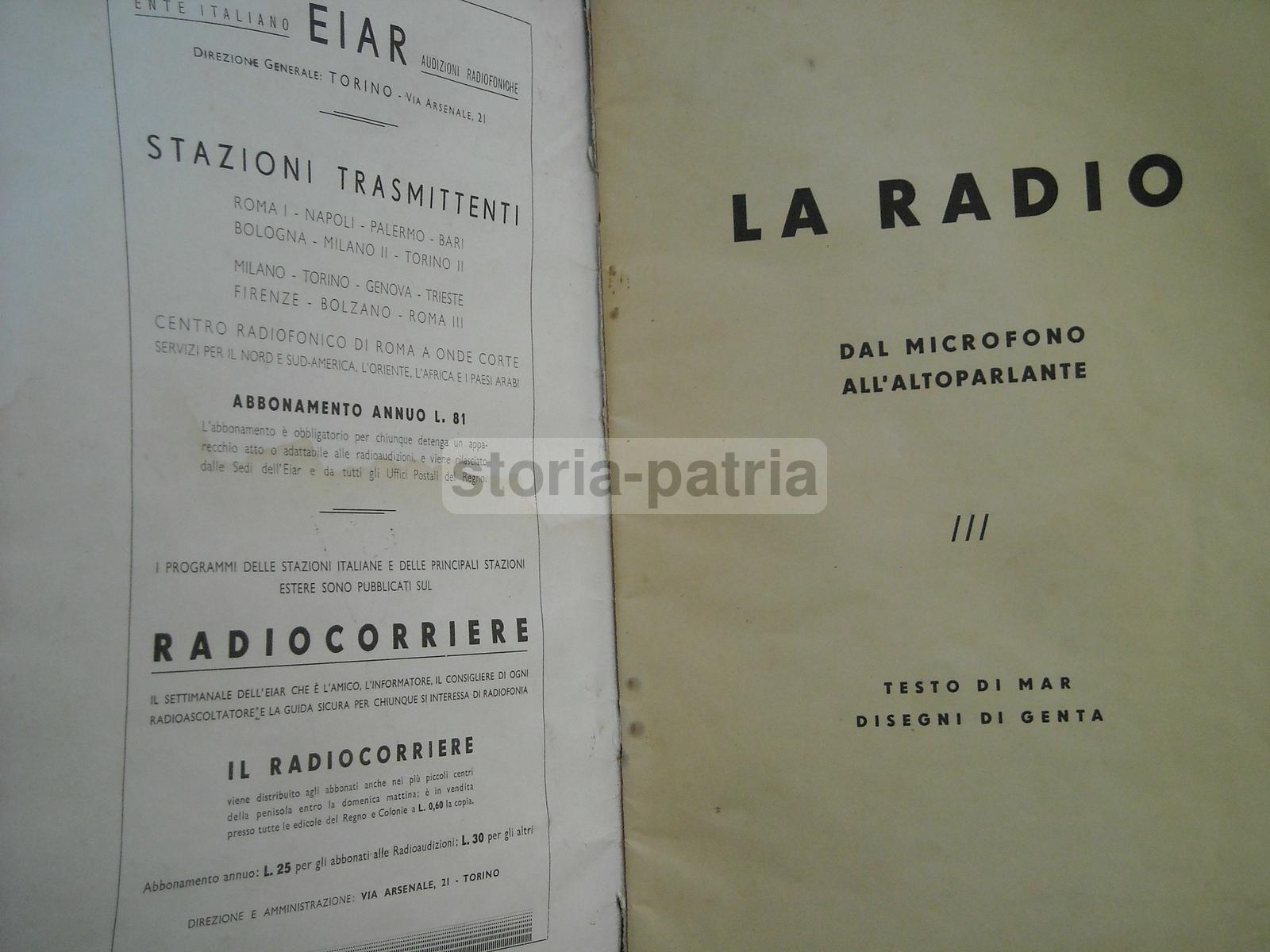 Radio, Radiotecnica, Radiofonia, Eiar, Trasmissione Dei Suoni, Genta Illustratore, Mar immagine 3