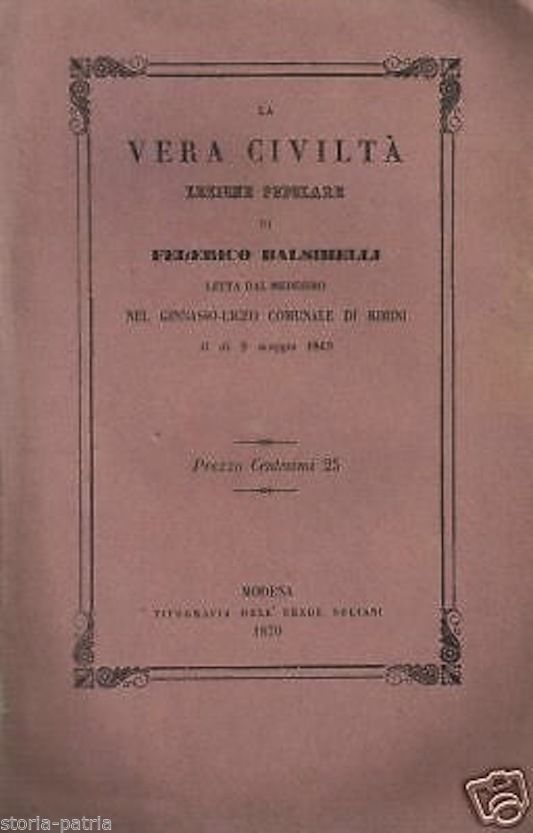 Rimini, Liceo, San Marino, Balsimelli, Malpeli, Civilta E Religione, Antica Edizione immagine 1