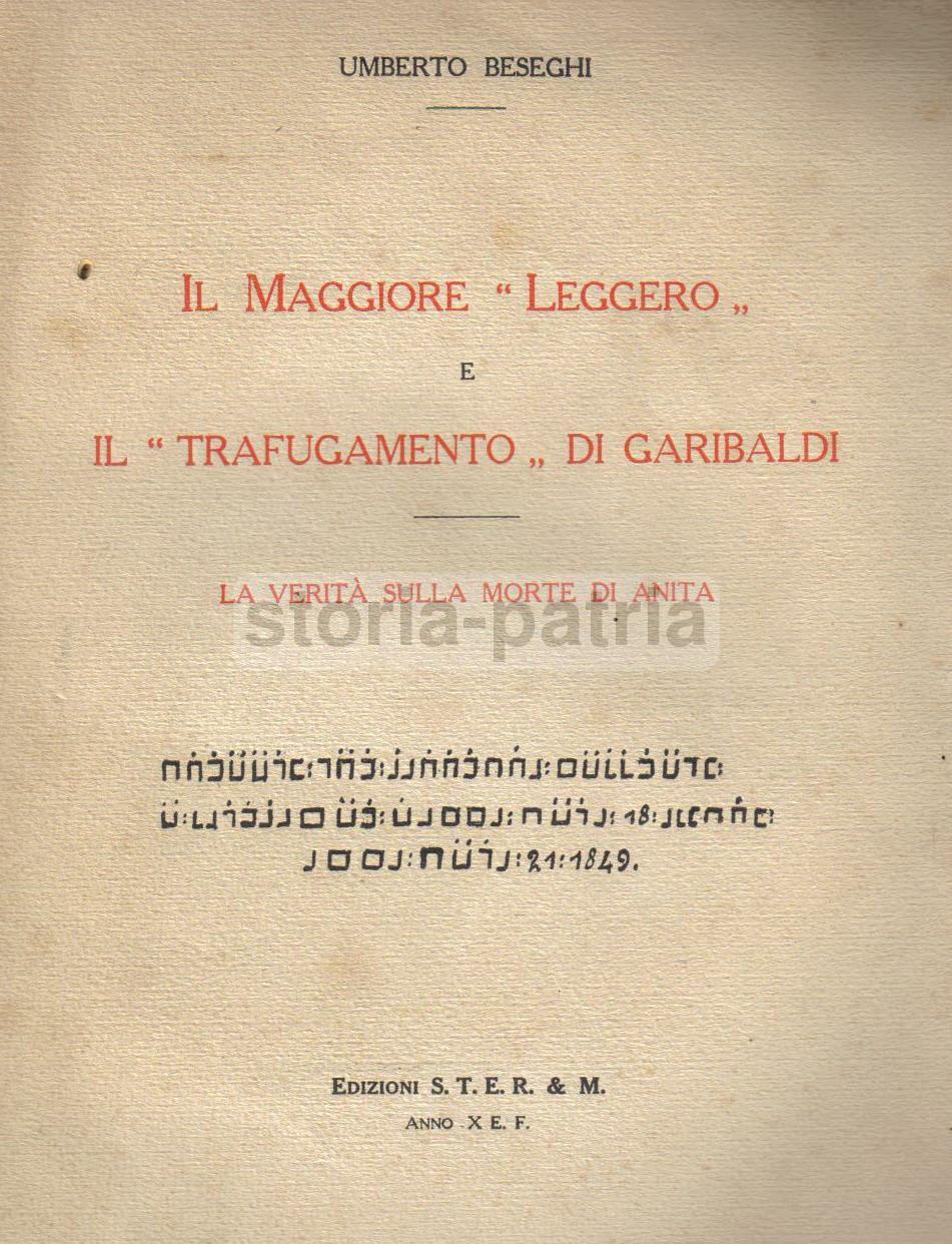 Risorgimento, Garibaldi, Anita, Leggero, Forli, Maremma, Interessante Illustrato, 32 immagine 1