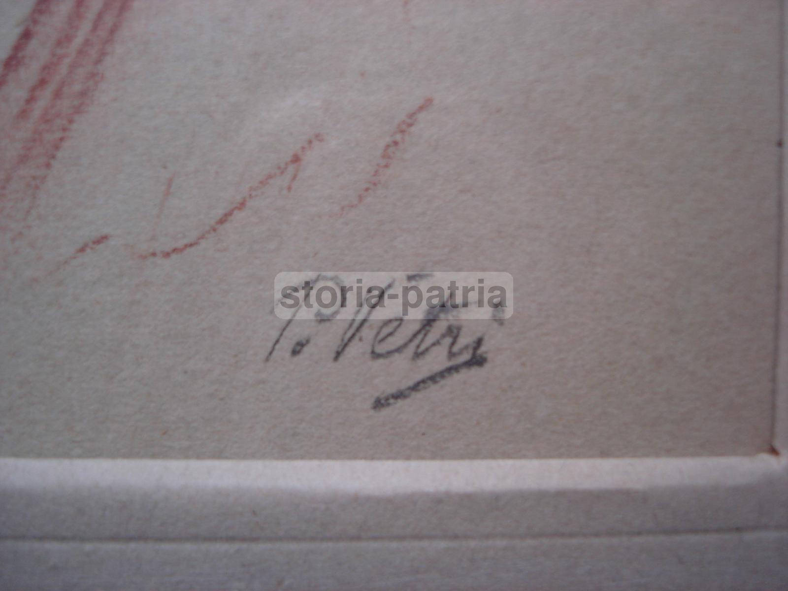 Sicilia, Castrogiovanni, Napoli, Arte 800, Paolo Vetri, Antico Raro Disegno Originale immagine 3