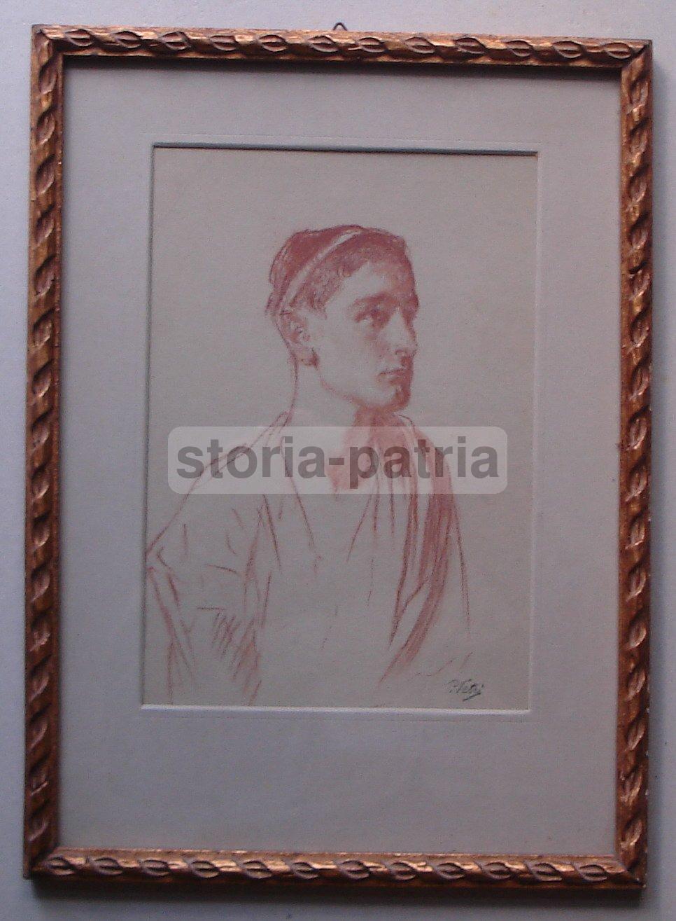 Sicilia, Castrogiovanni, Napoli, Arte 800, Paolo Vetri, Antico Raro Disegno Originale immagine 5