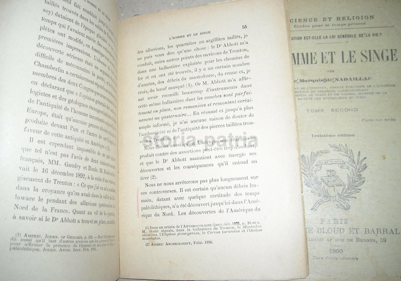 Storia Naturale, Zoologia, Antropologia, Uomo, Scimmia, Evoluzione, Nadaillac, Geologia immagine 2