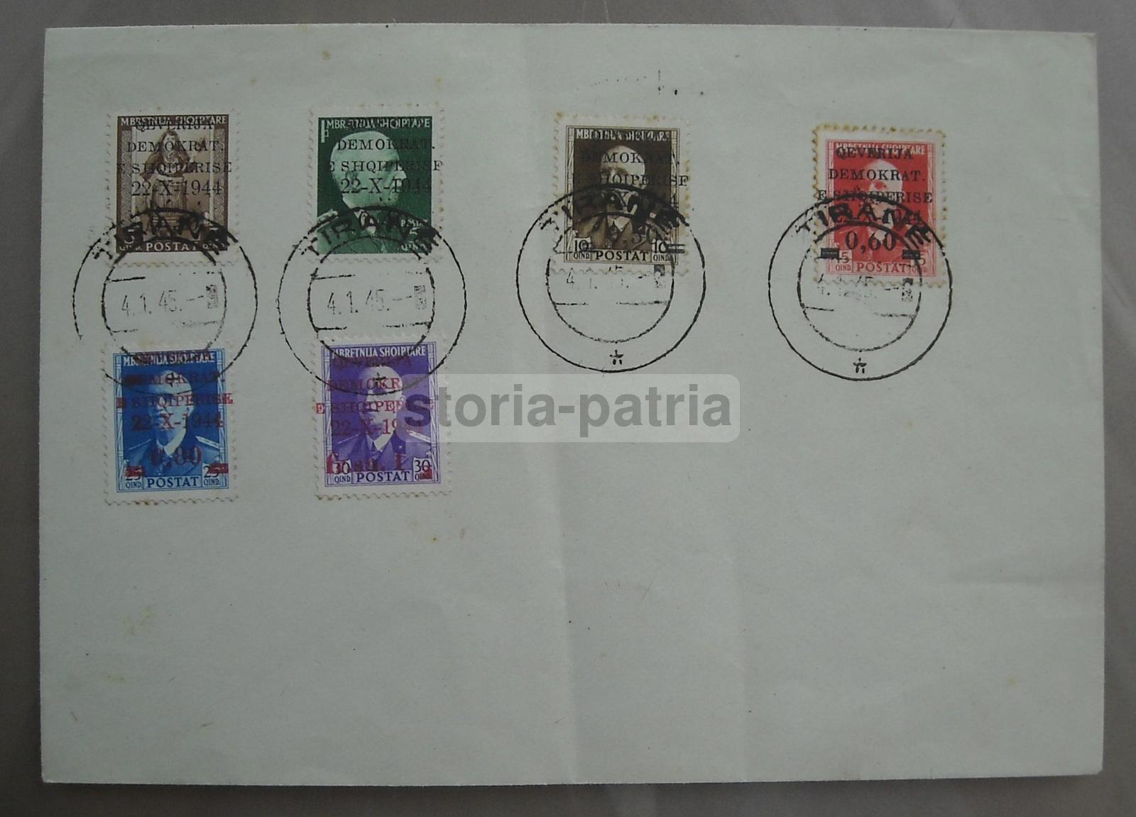 Storia Postale, Filatelia, Albania, Tirana, Casa Savoia, Monarchia, Colonie immagine 1