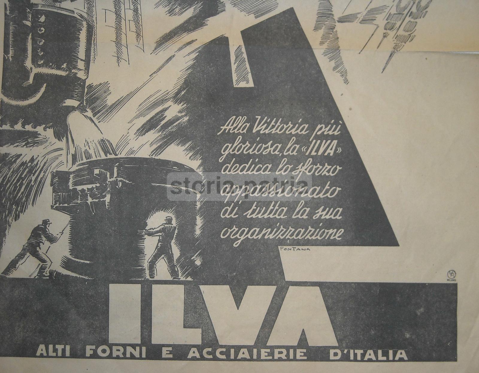 Tecnica, Siderurgia, Alti Forni, Acciaierie, Ilva, Pubblicitaria, Fontana, Futurismo immagine 6
