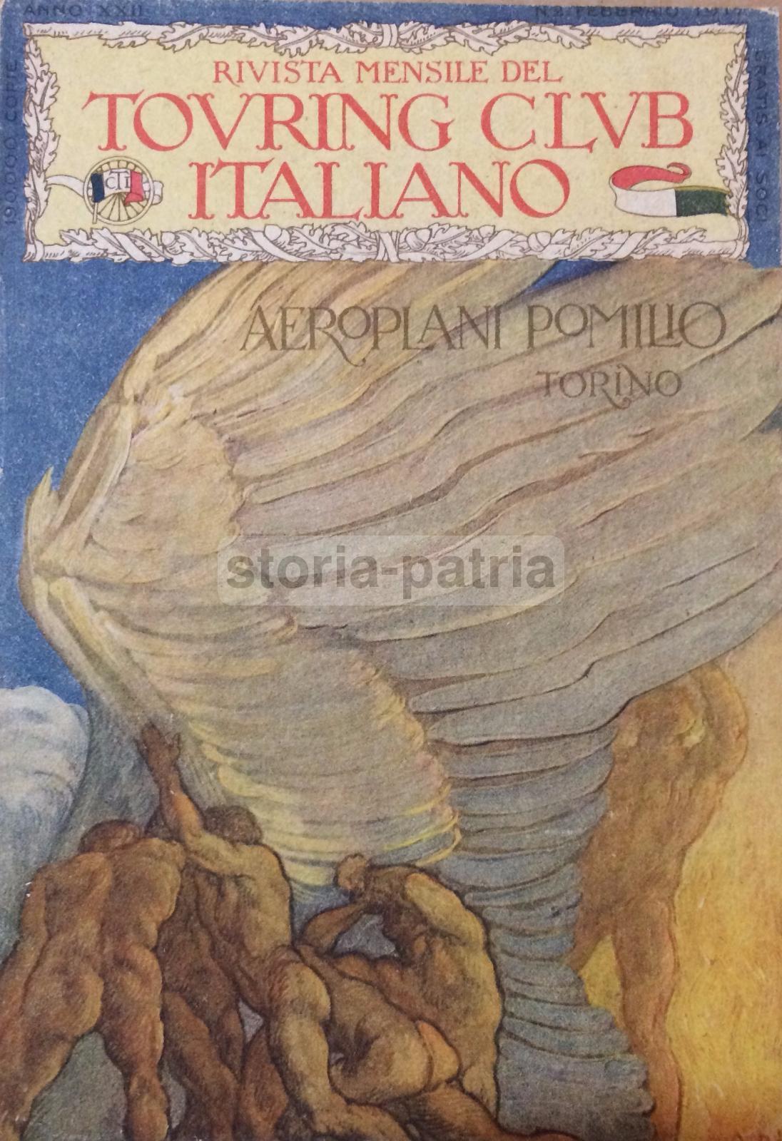 Torino, Aviazione, Aeroplani, Antica Pubblicita, Artistica Illustrazione, Ciclismo immagine 2