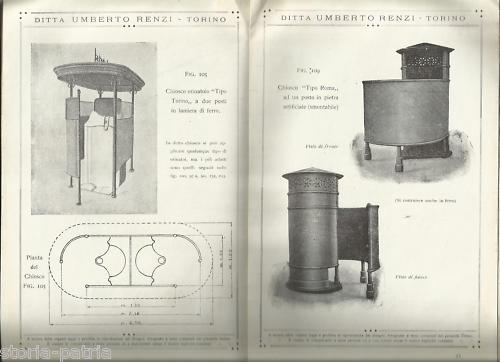 Torino, Idraulica, Sanitaria, Orinatoi, Latrine, Lavabi, 1924 immagine 1